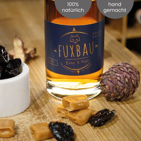 Rum X Zirbe 42%, das Beste aus drei Welten