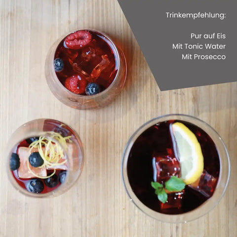 Waldbeere 29,5%, der fruchtige Gin Likör