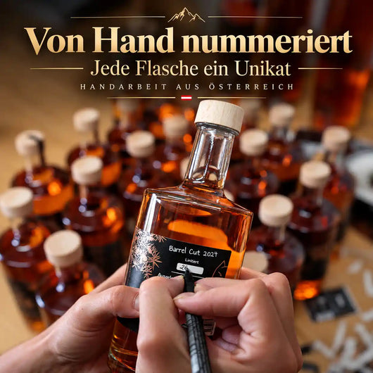 FUXBAU Barrel Cut 2026 – jede Flasche wird von Hand abgefüllt und nummeriert